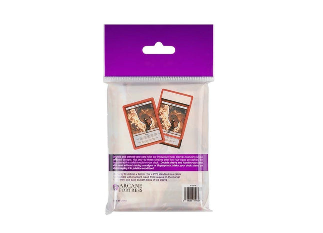 Gamers Guild AZ Arcane Fortress Arcane Fortress: Solid Color: Red Ember Synergy Inner Sleeves Standard (Pre-Order) GTS