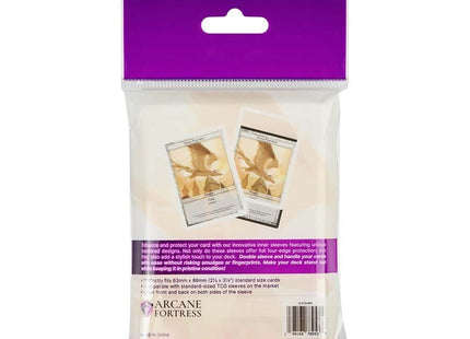 Gamers Guild AZ Arcane Fortress Arcane Fortress: Solid Color: White Radiance Synergy Inner Sleeves Standard - Black Friday GTS