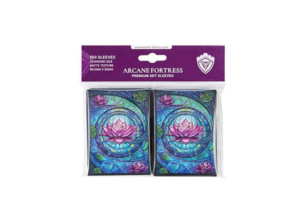 Gamers Guild AZ Arcane Fortress Arcane Fortress: Stained Glass: Blossom Grace Sleeves 100ct (Pre-Order) GTS