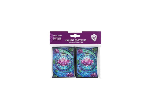 Gamers Guild AZ Arcane Fortress Arcane Fortress: Stained Glass: Blossom Grace Sleeves 100ct (Pre-Order) GTS