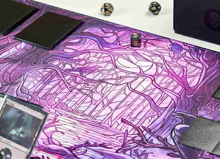 Gamers Guild AZ Arcane Fortress Arcane Fortress: Stained Glass: Decaying Swamp Standard Playmat (Pre-Order) GTS