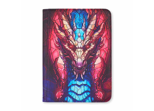 Gamers Guild AZ Arcane Fortress Arcane Fortress: Stained Glass Fire and Ice Dragon 9-Pocket Binder (Pre-Order) GTS