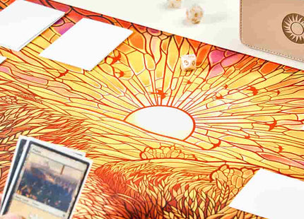 Gamers Guild AZ Arcane Fortress Arcane Fortress: Stained Glass: Golden Plains Standard Playmat (Pre-Order) GTS