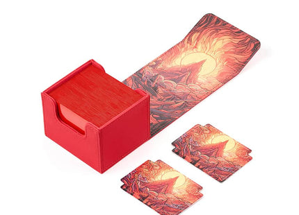 Gamers Guild AZ Arcane Fortress Arcane Fortress: Stained Glass: Radiant 100+ Burning Mountain Standard Deck Vault (Pre-Order) GTS