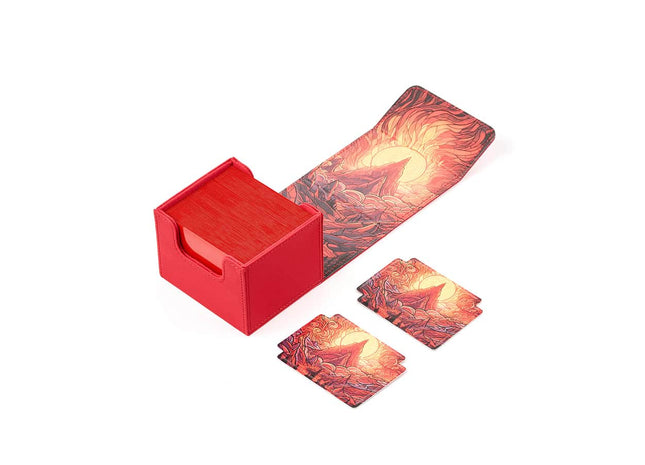 Gamers Guild AZ Arcane Fortress Arcane Fortress: Stained Glass: Radiant 100+ Burning Mountain Standard Deck Vault (Pre-Order) GTS