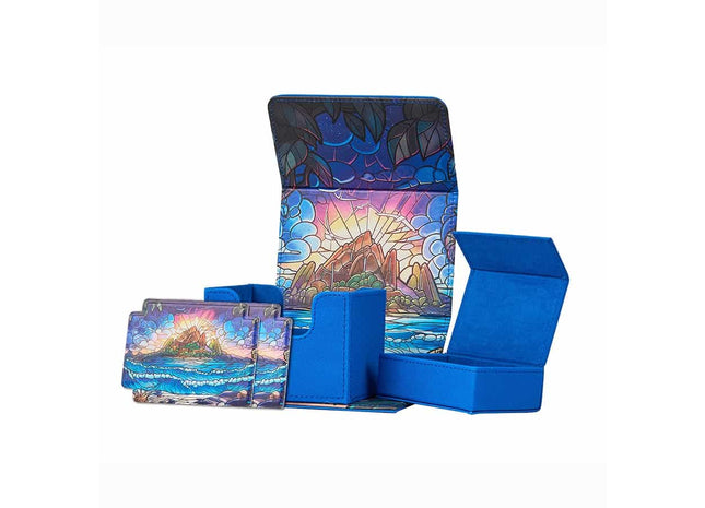 Gamers Guild AZ Arcane Fortress Arcane Fortress: Stained Glass: Radiant 100+ Hidden Island Deluxe Deck Vault (Pre-Order) GTS