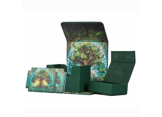 Gamers Guild AZ Arcane Fortress Arcane Fortress: Stained Glass: Radiant 100+ Mythical Forest Deluxe Deck Vault (Pre-Order) GTS