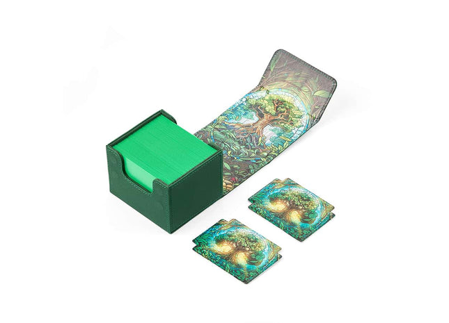 Gamers Guild AZ Arcane Fortress Arcane Fortress: Stained Glass: Radiant 100+ Mythical Forest Standard Deck Vault (Pre-Order) GTS