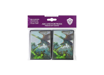 Gamers Guild AZ Arcane Fortress Arcane Fortress: Year of the Dragon: Nature's Retribution Matte Sleeves 100ct (Pre-Order) GTS