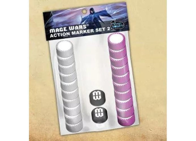 Gamers Guild AZ Arcane Wonders Mage Wars Arena: Action Marker Set 2 GTS