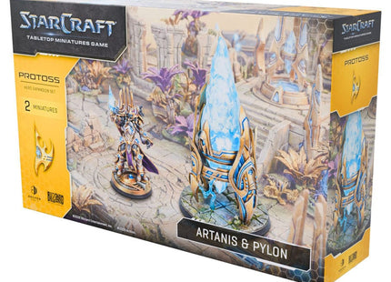 Gamers Guild AZ Archon Studios StarCraft: The Miniatures Game - Protoss: Artanis & Pylon Hero Expansion Set (Pre-Order) ACD Distribution