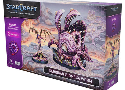 Gamers Guild AZ Archon Studios StarCraft: The Miniatures Game - Zerg: Kerrigan & Omega Worm Hero Expansion Set (Pre-Order) ACD Distribution