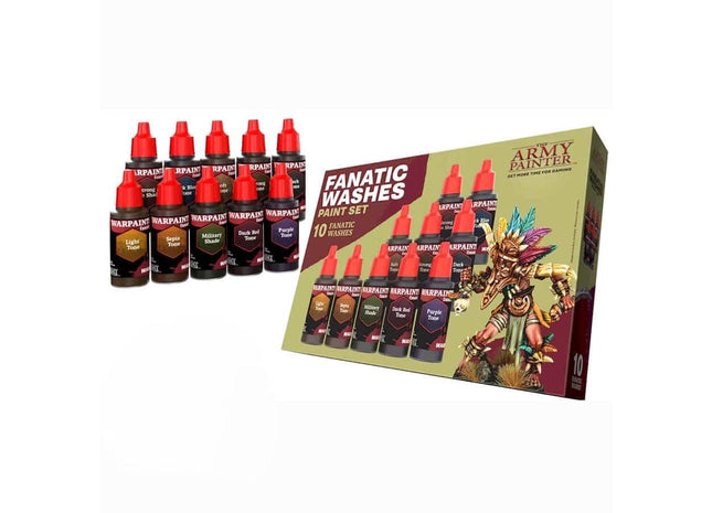 Gamers Guild AZ Army Painter Army Painter: Sets - Warpaints Fanatic - Washes Paint Set (Pre-Order) GTS