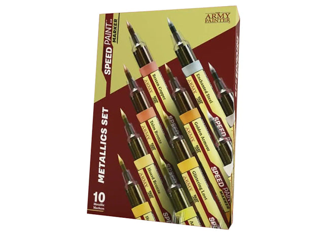 Gamers Guild AZ Army Painter Army Painter: Speedpaint Marker - Metallics Set (Pre-Order) ACD Distribution