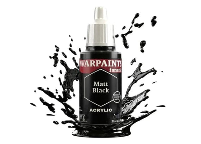 Gamers Guild AZ Army Painter Army Painter: Warpaints Fanatic: Acrylic - Matt Black (18ml) Southern Hobby