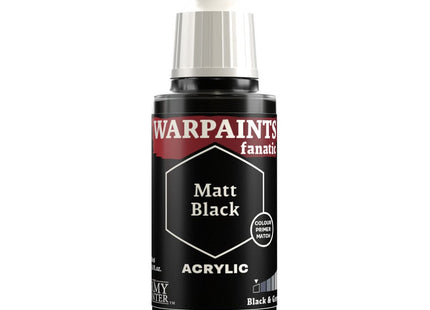 Gamers Guild AZ Army Painter Army Painter: Warpaints Fanatic: Acrylic - Matte Black (18ml) (Pre-Order) GTS