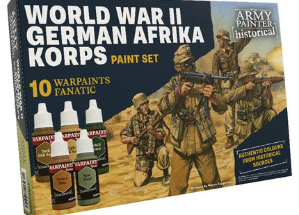 Gamers Guild AZ Army Painter Army Painter: Warpaints Fanatic: Historical WWII German Afrika Korps Paint Set (Pre-Order) ACD Distribution