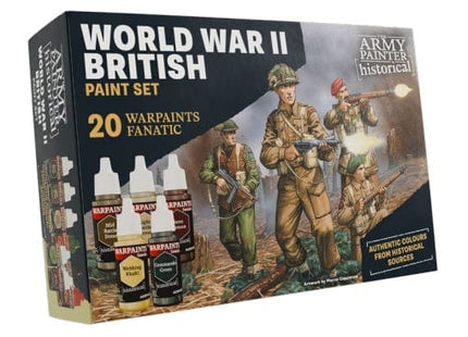 Gamers Guild AZ Army Painter Warpaints Fanatic: Historical - WWII British Paint Set (Pre-Order) AGD