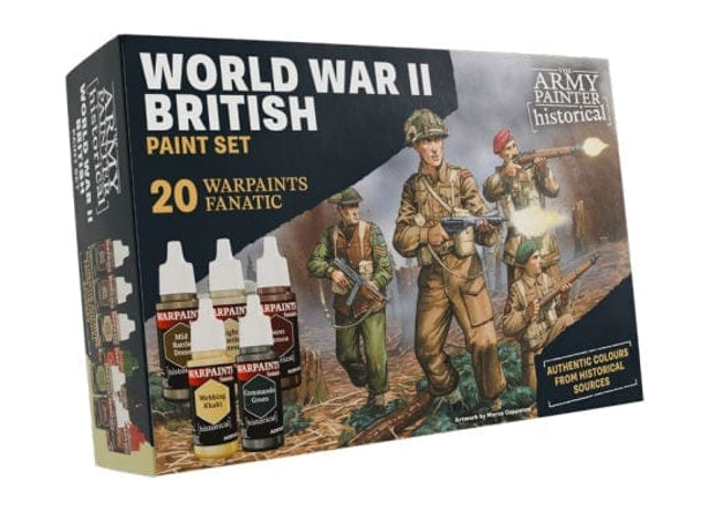 Gamers Guild AZ Army Painter Warpaints Fanatic: Historical - WWII British Paint Set (Pre-Order) AGD