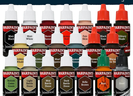 Gamers Guild AZ Army Painter Warpaints Fanatic: Historical - WWII British Paint Set (Pre-Order) AGD