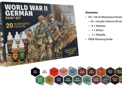 Gamers Guild AZ Army Painter Warpaints Fanatic: Historical - WWII German Paint Set (Pre-Order) AGD