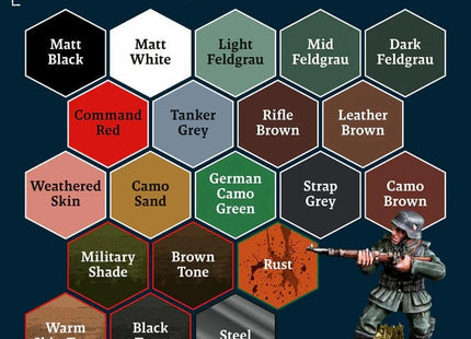 Gamers Guild AZ Army Painter Warpaints Fanatic: Historical - WWII German Paint Set (Pre-Order) AGD
