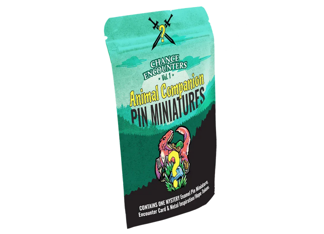 Gamers Guild AZ Attic Door Media Chance Encounters: Animal Companion Pin Miniatures - Volume 1 (Blind Bag) Quartermaster Direct