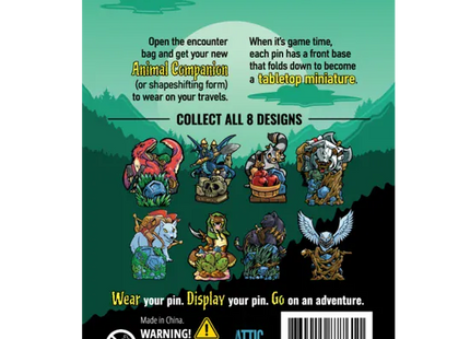 Gamers Guild AZ Attic Door Media Chance Encounters: Animal Companion Pin Miniatures - Volume 1 (Blind Bag) Quartermaster Direct