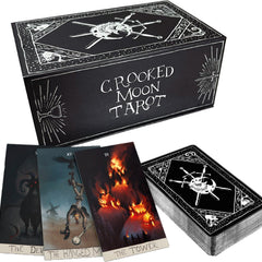 Gamers Guild AZ Avantris Entertainment The Crooked Moon: D&D 5e Folk Horror RPG - Tarot Deck with Guide Book & Bag (Pre-Order) Southern Hobby