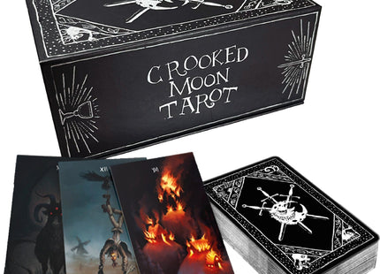Gamers Guild AZ Avantris Entertainment The Crooked Moon: D&D 5e Folk Horror RPG - Tarot Deck with Guide Book & Bag (Pre-Order) Southern Hobby