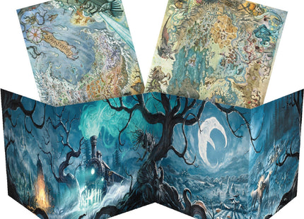 Gamers Guild AZ Avantris Entertainment The Crooked Moon: D&D 5e Folk Horror RPG - Wickermoon GM Screen & Maps (Pre-Order) Southern Hobby