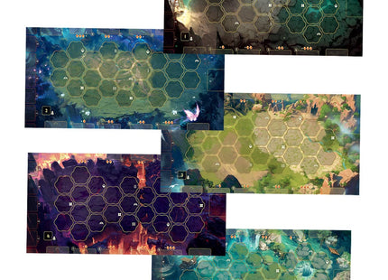 Gamers Guild AZ Awaken Realms Dragon Eclipse - Arena Playmats (5 Playmat Set) (Pre-Order) Asmodee
