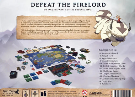 Gamers Guild AZ Bad Crow Games Avatar: Journey of Aang - Deluxe Edition (Pre-Order) Quartermaster Direct