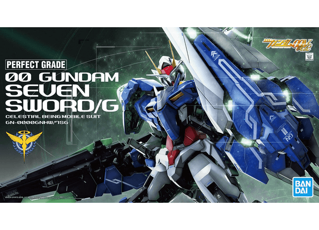 Gamers Guild AZ Bandai Bandai 1/60 PG: Gundam 00V Battlefield Record - 00 Gundam Seven Sword/G Model Kit Southern Hobby
