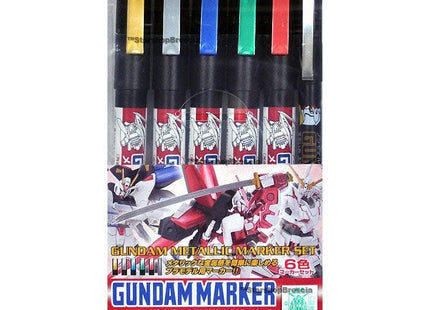 Gamers Guild AZ Bandai GMS121 Gundam Marker Metallic Set Southern Hobby