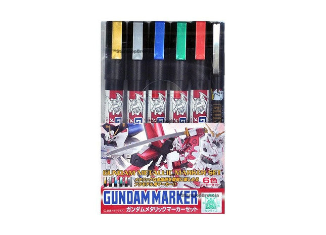 Gamers Guild AZ Bandai GMS121 Gundam Marker Metallic Set Southern Hobby