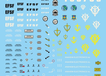 Gamers Guild AZ Bandai Gunpla Decal - GD-24 MG Gundam 0083 Multi-Use Decal Assort. Bag (Pre-Order) AGD