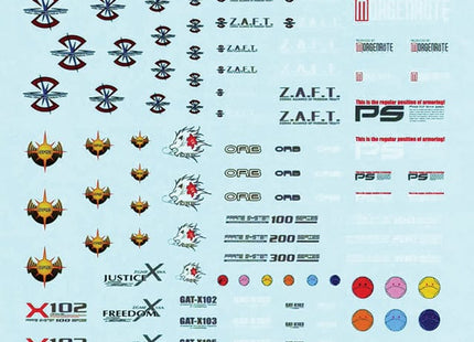 Gamers Guild AZ Bandai Gunpla Decal - Gundam SEED, GD-18 Gundam SEED Multi-Use Decals Bag (Pre-Order) AGD
