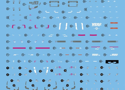 Gamers Guild AZ Bandai Gunpla Decal - Mobile Suit Gundam, GD-84 RG 1/144 RX-78-2 GUNDAM Bag (Pre-Order) AGD