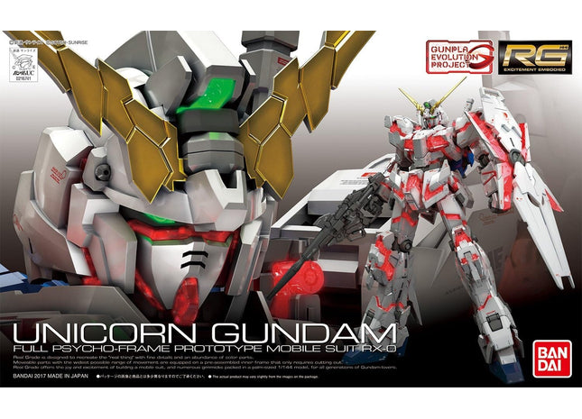 Gamers Guild AZ Bandai Gunpla: Gundam Universal Century - "#25 Unicorn Gundam", RG 1/144 (Pre-Order) ACD Distribution