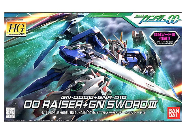 Gamers Guild AZ Bandai Gunpla HG00 - Gundam 00, #54 00 Raiser + GN Sword lll (Pre-Order) AGD