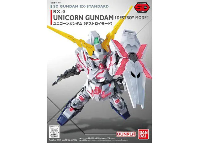Gamers Guild AZ Bandai Gunpla: Mobile Suit Gundam - "EX-Standard 005 RX-0 Unicorn Gundam (Destroy Mode)", SD (Pre-Order) ACD Distribution