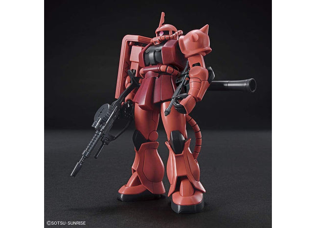 Gamers Guild AZ Bandai Gunpla: Mobile Suit Gundam: MS-06S Char's Zaku II HGUC Model Kit GTS