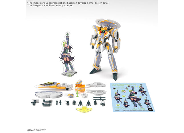 Gamers Guild AZ Bandai Gunpla: Mobile Suit Gundam "VF-31E Siegfried (Chuck Mustang Use)", HG 1/100 Deluxe Set (Pre-Order) Southern Hobby