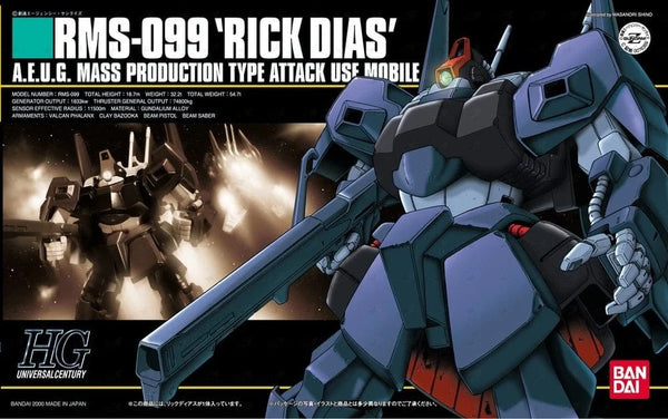 Gunpla: HGUC - RMS-099 Rick Dias – Gamers Guild AZ