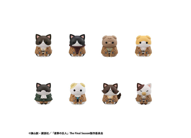 Gamers Guild AZ Bandai Megahouse Mega Cat Project: Attack on Titan - Attack on Tinyan Gathering Scout Regiment danyan! (Repeat) Figure Blind Box Southern Hobby