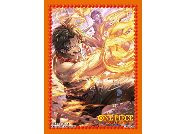 Gamers Guild AZ Bandai Namco ONE PIECE Card Game Official Card Sleeve Display Assortment 10 Portgas D. Ace GTS
