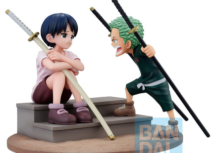 Gamers Guild AZ Bandai One Piece: Bandai Spirits Revible Movement - Roronoa Zoro & Kuina (Road to Down) Ichibansho Figure AGD