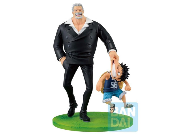 Gamers Guild AZ Bandai One Piece: Monkey D. Garp & Monkey D. Luffy (Road to Dawn) - Bandai Spirits Revible Movement Ichibansho Figure JBK International