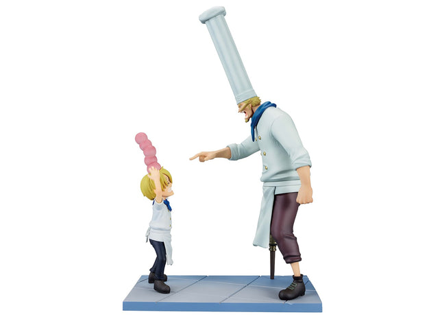 Gamers Guild AZ Bandai One Piece: Sanji & Zeff (Road to Down) - Bandai Spirits Revible Movement Ichibansho Figure LSG
